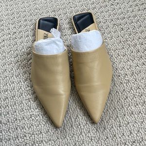 Zara mules in beige/nude size 39